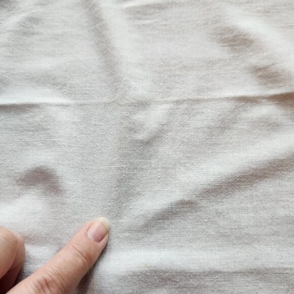 Embroidered VTG Hand Tea Towel Set of 2 Red Creamer Sugar Blanket Stitch Hem - Picture 8 of 10